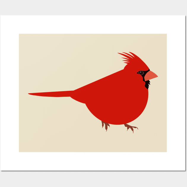 Cardinal Wall Art by Obstinate and Literate